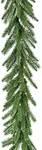 Fraser Hill Farm 9-Ft. Green Fir Garland with Warm White LED Lights | Battery Operated | Festive Christmas Holiday Decor for Fireplace Mantel, Stairway, Console Table | FFGF108GL-5GR