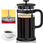 coffee press French Press Coffee Maker with 2 Extra Screens, 34oz, French Press Stainless Steel 304 Grade, Easy Disassemble Design Double Filter, Thick Heat Resistant Glass Pot