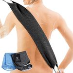 Back Scrubber For Shower Nylon Bath Towel Shower Back Washer Exfoliating Washcloth Rear Scrub Japanese Stretchable Pull Back Strap Wash Cloth Scrubber Exfoliating Scrub Washcloth 2 Pack By CasaVida