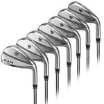 Ram Golf FX77 Stainless Steel Players Distance Iron Set, Mens Right Hand (Steel - Regular, 4-PW, Regular, Right)