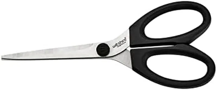 Wiltshire Staysharp Scissors – Stainless Steel Multi-Purpose Kitchen Shears with Built-In Self-Sharpening System, Soft Touch Handles and Slim Scabbard for Safe Storage, 10 Year Guarantee