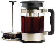 Primula 2-in-1 Coffee Maker, Make French Press Coffee and Cold Brew Coffee in One Coffee Maker, Comfort Grip Handle, Durable Glass Carafe, Perfect 6 Cup Size