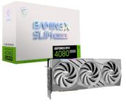 MSI Gaming RTX 4080 Super 16G Gaming X Slim White Graphics Card (NVIDIA RTX 4080 Super, 256-Bit, Boost Clock: 2625 MHz, 16GB GDRR6X 23 Gbps, HDMI/DP, Ada Lovelace Architecture)