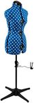 Sewing Online Adjustable Dressmakers Dummy, in Duckegg Polka Dot with Hem Marker, Dress Form Sizes 10 to 16 - Pin, Measure, Fit and Display your Clothes on this Tailors Dummy - 5902A