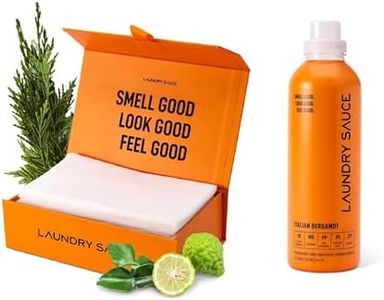 Laundry Sauce Bundle Set Luxury Scented Fabric Softener and Dryer Sheets Pack, Sophisticated Fragrances (Italian Bergamot)