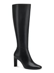 Alfani Womens Tristanne Leather Tall Knee-High Boots Black 5 Medium (B,M)