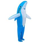 Inflatable Costumes for Adults - Adult Inflatable Full Body Standing Shark Costume, Air Blow-up Deluxe Cosplay Party Costume