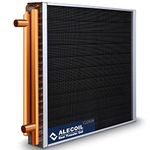 ALECOIL 22x24 Water to Air Heat Exchanger with 1" Copper Ports Hot Water Coil for Outdoor Wood Furnaces, Forced Air Heating, Residential Heating and Cooling Alecoil Heat Exchanger