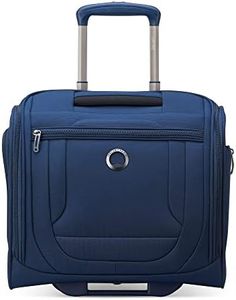 DELSEY PARIS Helium DLX Softside Luggage Under-Seater with 2 Wheels, Navy Blue, Carry on 16 Inch, Helium DLX Softside Luggage Under-Seater with 2 Wheels