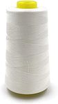 Tortoise 2,500 Yards All Purpose Nature Cotton Sewing Thread 50WT for Quilting Serger Color Raw White