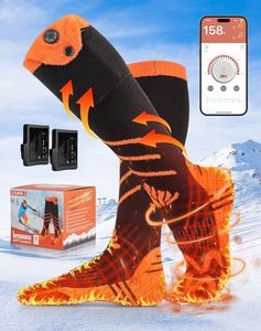 COFIT Electric Heated Socks Rechargeable, Men Women Thermal Foot Warmer Washable Stockings Smart App Control 7.4V 2500mAh Battery Powered Socks for Winter Hunting Skiing Ice Fishing Camping Hiking