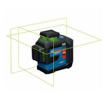 Bosch GLL300-42GL 360º Green-Beam Three-Plane Leveling and Alignment Laser, Self-Leveling, Li-Ion Battery, USB-C Charging, IP65 Rated, 100 Ft. Range