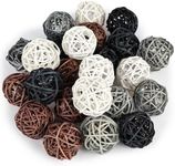 DomeStar 24PCS Wicker Rattan Balls 