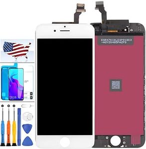 for iPhone 6 Screen Replacement A1549 A1586 A1589 LCD Screen for iPhone 6 Display Digitizer Touch Glass Full Assembly Repair Kit with Tools (Not Fit for iPhone 6 Plus)