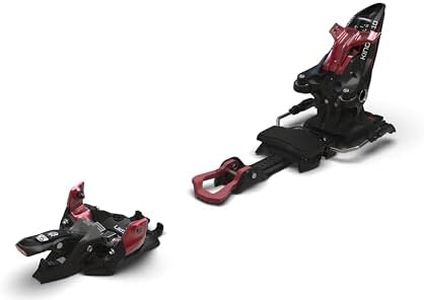 Marker Kingpin 10 Touring Ski Bindings - Lightweight, Durable, Backcountry Pin Tech Binding - Hiking, Skining, Alpine Skiing, Black/Red, 125mm
