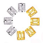 Dsoar 150 Pcs Dreadlocks Hair Cuffs Mixed Gold Sliver Hair Jewelry Metal Plated Beads For Braiding Hair Decoration Dreadlock Accessories With Storage Bottle