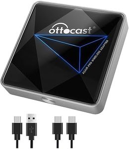 OTTOCAST Android Auto Wireless Adapter for Car - 2023 Newest Version, Wired to Android WiFi, Low Latency, Online Update, Plug Play for Factory OEM Android Auto Cars, Blue for Android Auto (A2Air)