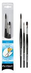 Da Vinci Casaneo watercolour brush set (5386), Series 5598: size 4, 8; Series 5898: size 8