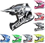 Wulfsport KAIR-X Helmet Kids Motocross Helmet- Black S (47-48cm)