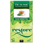 TE-A-ME Tulsi Green Tea Bags 25 pcs | Green Tea - Tulsi | Green Tea Bags - Tulsi