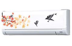 VVWV Birds Leafs and Branches of Trees Air Conditioner Sticker AC Split Decals for Home Living Office Multicoloured Vinyl Printed Standard Size (for All Models/Sizes/Brands)