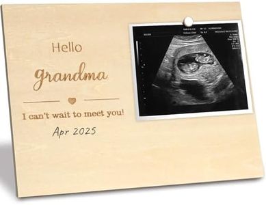 HAMUIERS Pregnancy Announcement for Grandma & Great Grandma, Baby Sonogram Picture Frame, Ultrasound Picture Frames, Baby Announcement Ideas