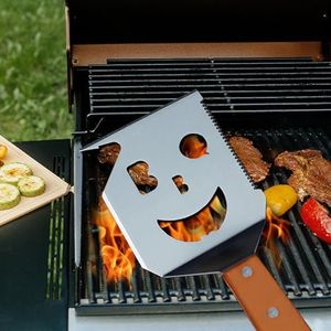 M-HHonger BBQ Gift for Men Dad Husband, Fathers Day Birthday Gifts, 7 in 1 Grill Spatula, Fun BBQ Accessories, Funny Grill Spatula for Outdoor Cooking, Outdoor Cooking Camping Multifunctional Tool
