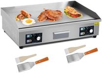 29 Inch Commercial Electric Griddle, 3000W 110V Non-Stick Stainless Steel Teppanyaki Grill, Flat Top Grill Countertop Griddle for Restaurant Kitchen Outdoor BBQ