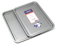 Baking Tray Twin Pack, British Made with Teflon Non Stick by Lets Cook Cookware