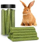 DELEMI 20pcs Natural Timothy Hay Sticks,Guinea Pig Chinchilla Rabbits Chew Toys Small Animals Treats Bunny Toys,Timothy Grass Molar Sticks Good for Pets (1 Count (Pack of 20, Timothy Hay Sticks)