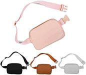 Fanny Pack Women Belt Bag for Men Waist Bag Travel with Multi-Pockets Plus Size Fanny Pack for Shopping Traveling Workout Outdoors Running Hiking (Belt Bag-Pink)
