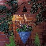 Taylor & Brown Solar Powered Hanging Led Basket Lights Flower Planter Outdoor Garden Landscape Spot Light with Chain (1 Pack)