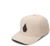 Volcom Men's Stone Tech Delta Almond Brown Flexfit Hat L/XL