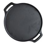 MINIMART Premium Cast Iron Tawa - 29cm, 2.7kg | 6-Layer Pre-Seasoned Natural Oil Coating, Non-Stick Tawa for Dosa, Uthappam, Roti, Chapati, Naan, Gas & Induction Friendly |7 Years Warranty -A1