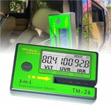 Digital Car Window Tint Meter TM-26 / Side Window Tint, Sun Control Film, VL/UV/IR Transmittance Detection, Tester Meter Gauge (with PU Case)