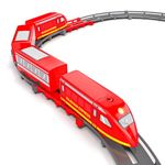Mirana Rajdhani Express Bullet Train Toy Set for Kids, Multiple Railway Track Layout, AAA Battery Operated, for Boys & Girls 1+ Years, Made in India (53 Pcs)