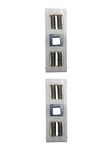 Door Handle Spring Cassettes for Floppy Unsprung Door Handles (Pack of 2) - Hole in Middle