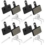 4 Pairs Bike Brake Pads, Resin Semi-Metal Bicycle Disc Brake Pads Replacement for Mountain MTB Ebike for Tektro Shimano TRP Deore Br-M575 B01s Mt200 M525 M515 T615 T675 M505 M495 M486 M485