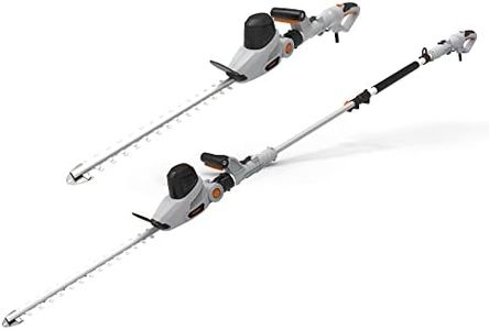 VonHaus Pole Hedge Trimmer 2 in 1 Extendable Telescopic Hedge Cutter 600W – Corded Electric, 45cm Cutting Length, Shoulder Strap, 10m Cable, Adjustable Head, 2 Stage Safety Trigger, 5kg Weight