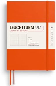 LEUCHTTURM1917 373997 Notizbuch Medium (A5), Softcover Schreibbuch, 123 nummerierte Seiten, Pumpkin, dotted