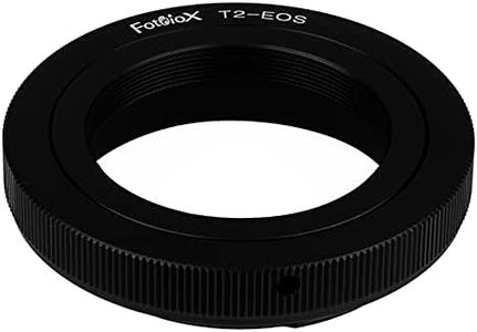 Fotodiox Lens Mount Adapter - T-Mount (T/T-2) Screw Mount SLR Lens to Canon EOS (EF, EF-S) Mount SLR Camera Body