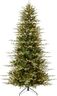 Best Choice Products 7.5ft Pre-Lit Artificial Aspen Slim Christmas Tree, Noble Holiday Décor w/ 2,136 Branch Tips, 2-in-1 Multicolor LED Lights, Cordless Connection, Metal Stand