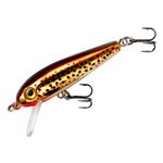 Rebel Lures Tracdown Minnow Slow-Sinking Crankbait Fishing Lure - Great for Bass, Trout and Walleye, Slick Brown Trout, 1 5/8 in, 3/32 oz