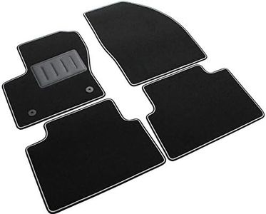 Il Tappeto Auto Alfombra para Coche SPRINT01313 Negro, Antideslizante, Borde Bicolor, tacón Reforzado en Caucho, Kuga I Restyling del 2011 > 2012.