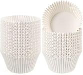 Caperci Jumbo Cupcake Liners White 