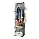 Azonex Metal Iron Steel Rack Shelf Shelves/Book Storage Shelf Rack in Cube Box Size/Wardrobe Closet Storage Organizer Cabinet Rack Shelf/Kitchen Storage Organizer