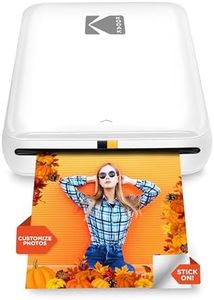 KODAK Step Instant Smartphone Photo Printer - Portable Mini Color Wireless Mobile Printer - Zink 2x3” Sticky-Back Photos - Bluetooth Compatible with iOS & Android Devices - Fun Editing App - White