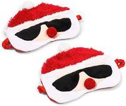 Glamlily Santa Claus Sleep Mask (7.5 x 6 in, 2 Pack)