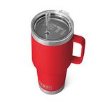 YETI Rambler 35 oz Straw Mug, Vacuum Insulated, Stainless Steel, Rescue Red