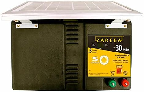 Zareba ESP30M-Z 30-Mile Solar-Powered Low-Impedance Electric Fence Charger